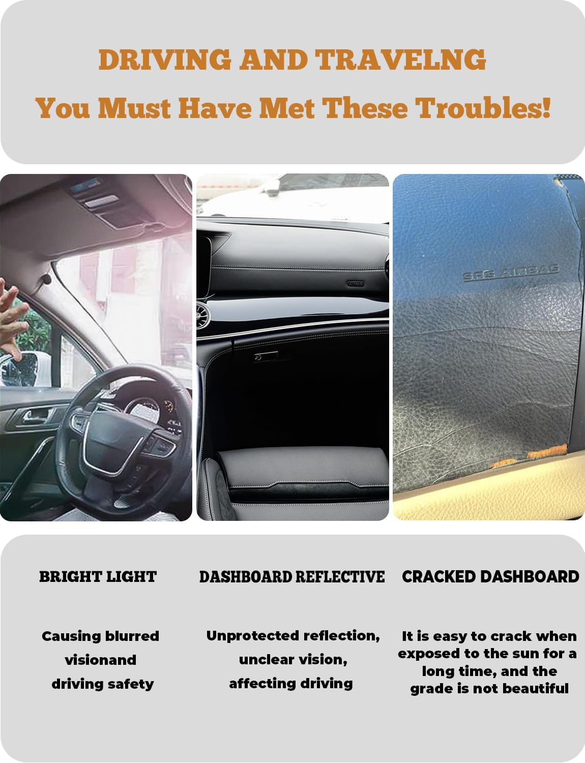 Partsable Car Dashboard Cover Dash Cover Mat Custom Fit for Toyota 4Runner 2003 2004 2005 2006 2007 2008 2009 Interior Dash Mat Dashboard Cover Pad Accessories for 2003-2009 4Runner - Image 3